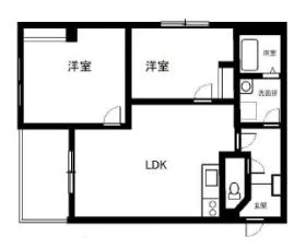 ロコテラス湘南ビルの基準階図面