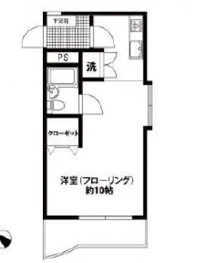 コート桜木ビルの基準階図面