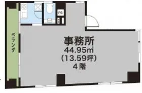 小林ビルの基準階図面