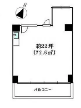 三井ビルの基準階図面
