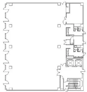 BN御苑ビルの基準階図面