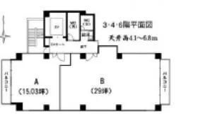 オストビルの基準階図面