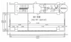 竹原ビルの基準階図面