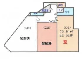 田中ビルの基準階図面