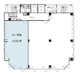 NLC新大阪ビルの基準階図面