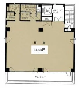 第2中村ビルの基準階図面