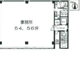 タイムスビルの基準階図面