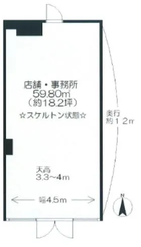 ツインタワーすみとし毛利館ビルの基準階図面