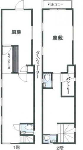 奥津ビルの基準階図面