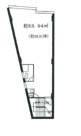 山元ビルの基準階図面
