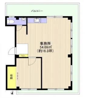 クリエイトビルの基準階図面