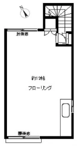 ナズ旗の台レックスビルの基準階図面