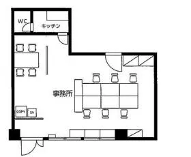 小田急駿河台ビルの基準階図面