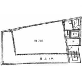 第2甲田ビルの基準階図面