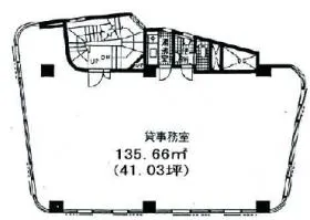 井原ビルの基準階図面