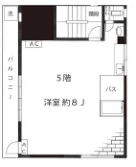 佐俣ビルの基準階図面