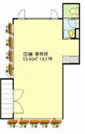 池田ビルの基準階図面