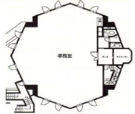 スカイビルエビナビルの基準階図面