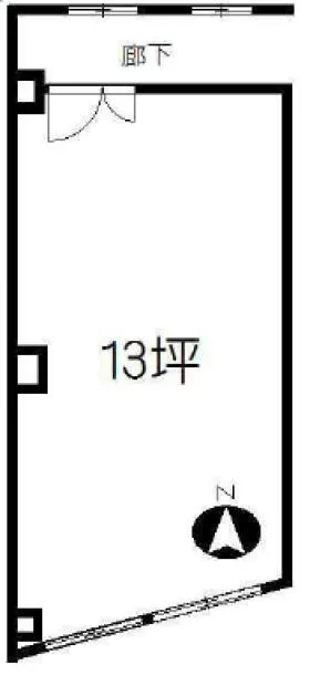 ヤナセビルの基準階図面