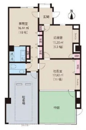 クレイン中野ビルの基準階図面