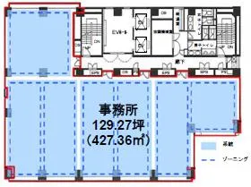 KDX箱崎ビルの基準階図面