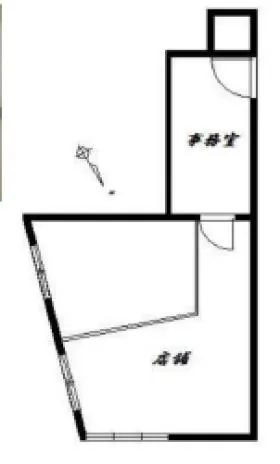 クロノス上溝ビルの基準階図面