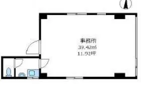 中村ビルの基準階図面