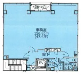 英ビルの基準階図面