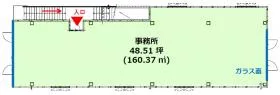 仮)フィル・パーク四谷4丁目ビルの基準階図面