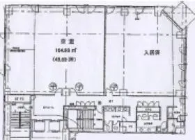 損保ジャパン日本興亜広島大手町ビルの基準階図面