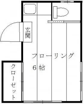 堀越アパートの基準階図面