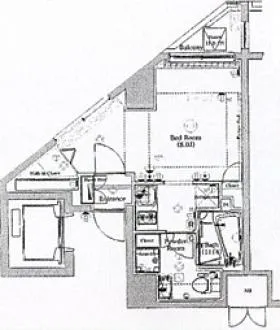 岡芳本店ビルの基準階図面