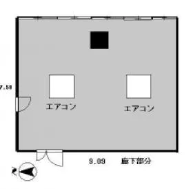 花川戸ビルの基準階図面