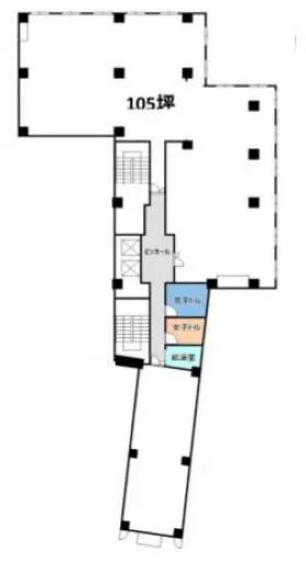 KANOビルの基準階図面