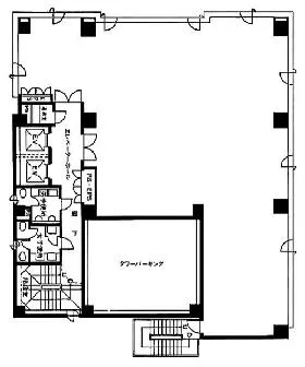 ソフト99ビルの基準階図面