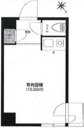 ソシアル都立大学駅前ビルの基準階図面