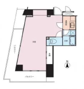麻布十番ロイヤルプレイスビルの基準階図面
