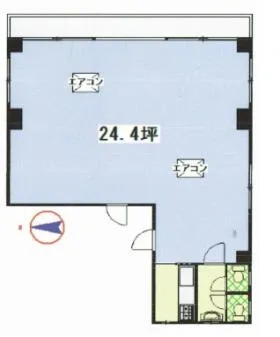 赤羽SKビルの基準階図面