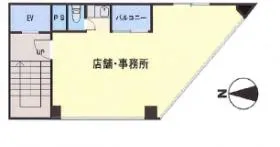 八王子桑田ビルの基準階図面
