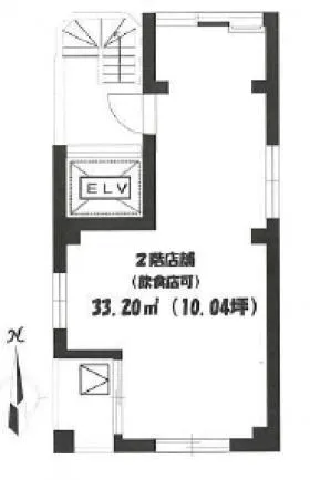 花園ビルの基準階図面