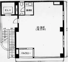 福ビルの基準階図面