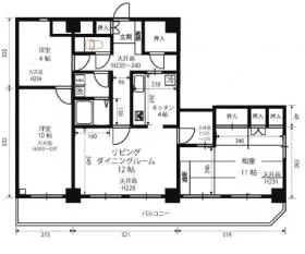 ニューハイツ西五反田ビルの基準階図面
