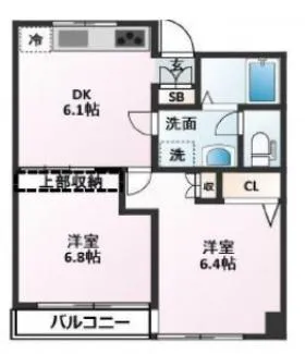 笹塚EMビルの基準階図面