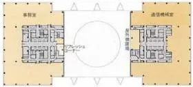 テレコムセンタービルの基準階図面
