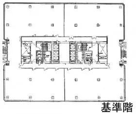 大博多ビルの基準階図面
