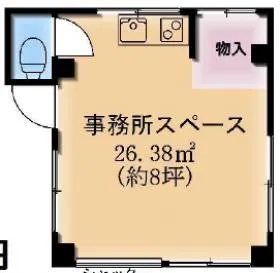 けやきビル貸事務所ビルの基準階図面