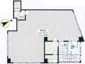 早稲田ハイムビルの基準階図面