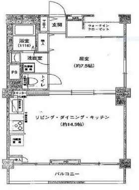 四ツ谷コーポの基準階図面