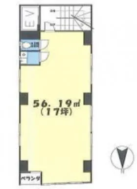 埼蓄ビルの基準階図面