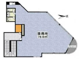 サンヒルズKビルの基準階図面